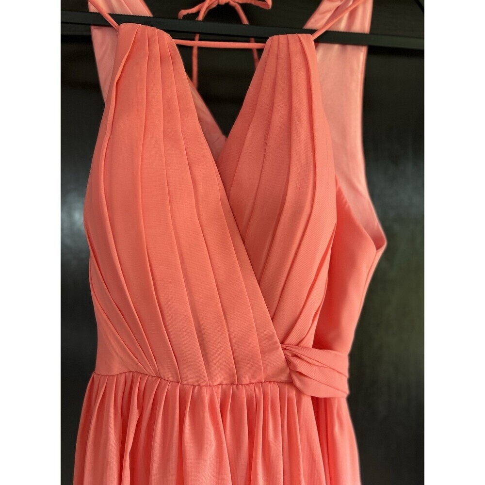 NEW Gorgeous chiffon evening gown with pleated top and side split skirt